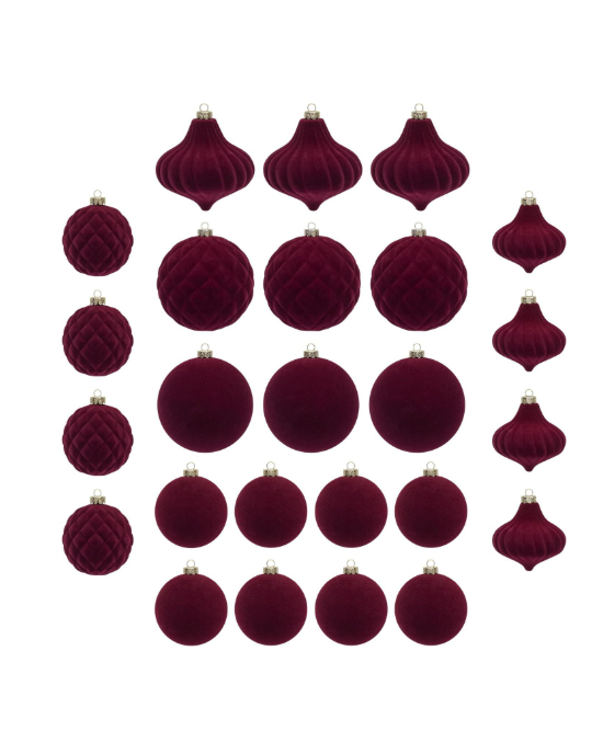 FLOCKED CHRISTMAS BALL