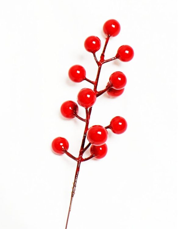 ARTIFICIAL RED BERRY STEM