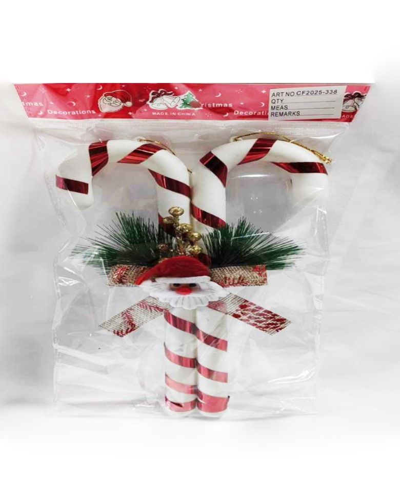 DOUBLED CANDY CANE PENDANT