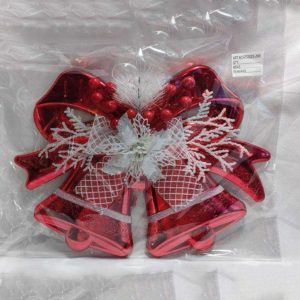 RED CHRISTMAS BOW PENDANT